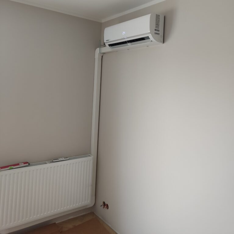 Jednostka klimatyzacji gotowa do użytku bezpośrednio po profesjonalnym montażu.